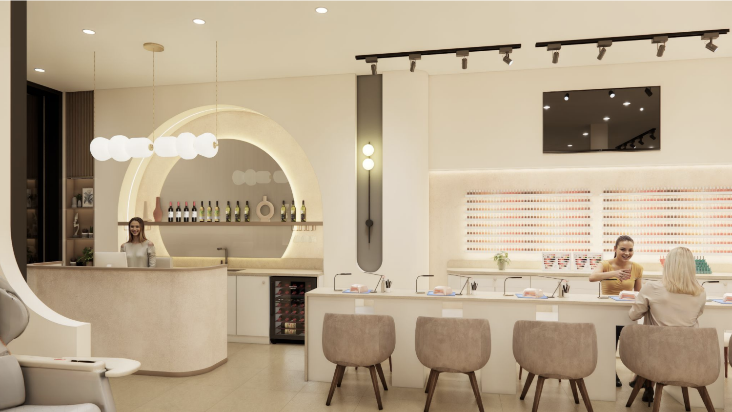 Luna Nail Lounge — Calgary, AB interior