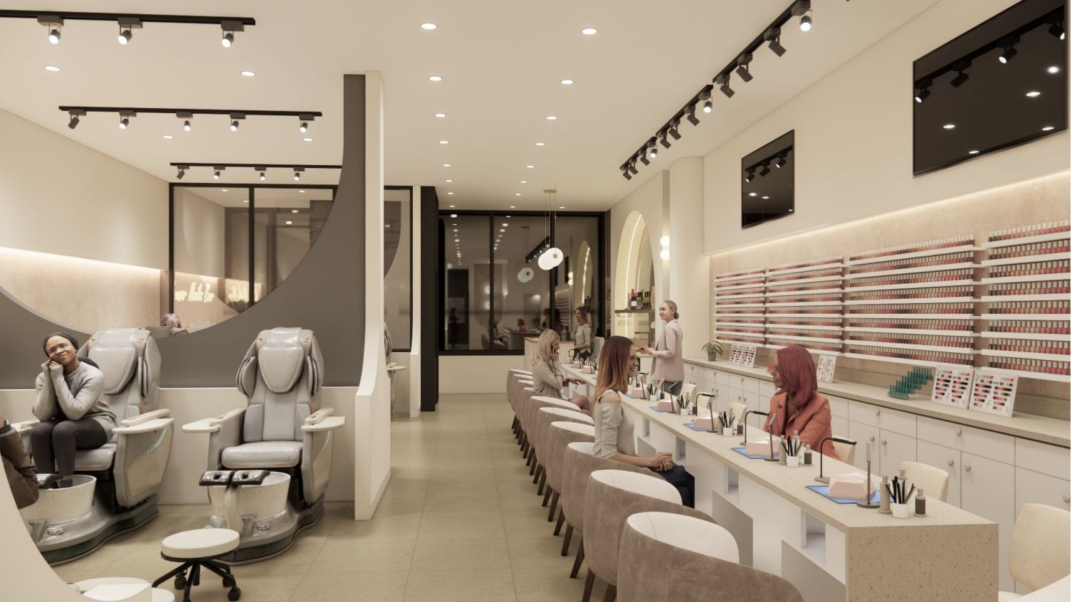 Luna Nail Lounge — Calgary, AB interior