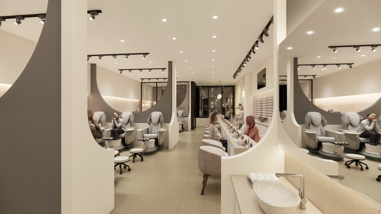 Luna Nail Lounge — Calgary, AB interior