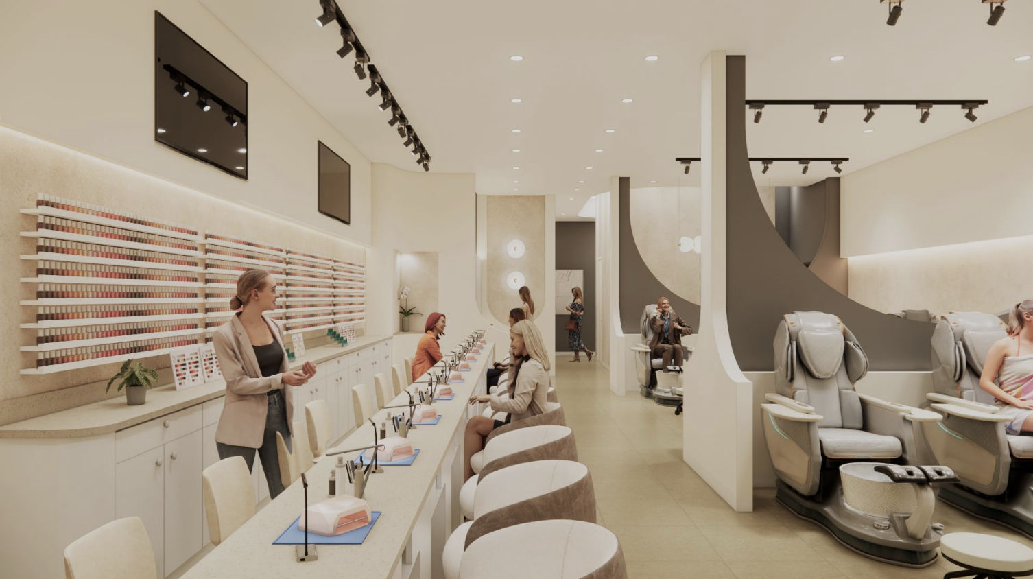 Luna Nail Lounge — Calgary, AB interior